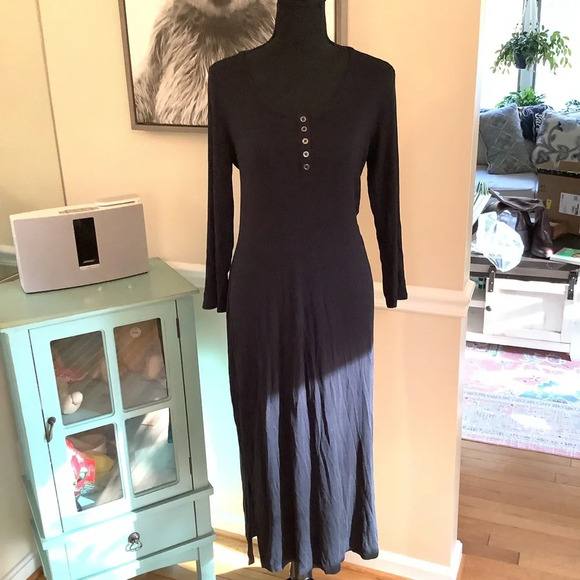 #113 NWT Threads For Thought Long Sleeve Ribbed Maxi Size Large - Picture 5 of 12